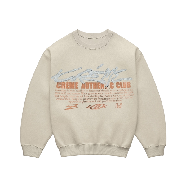 SWEATSHIRT CRÈME AUTHENTIC CLUB