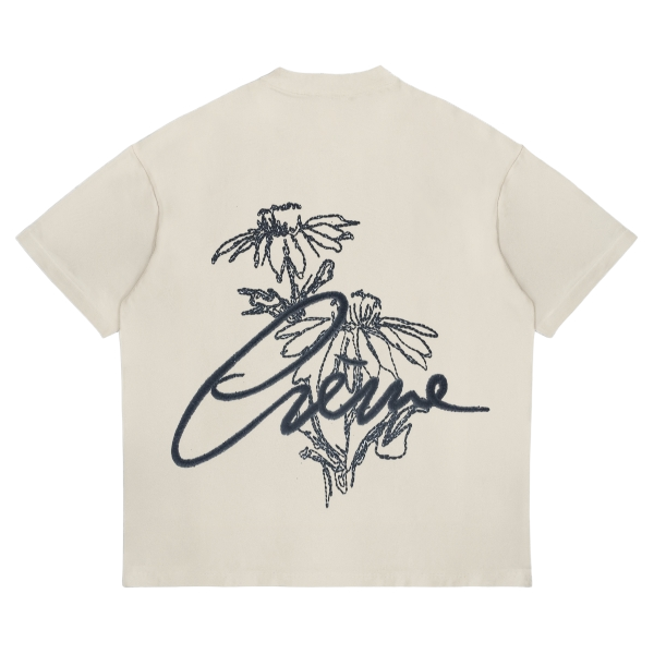 T-SHIRT LOGO CRÈME
