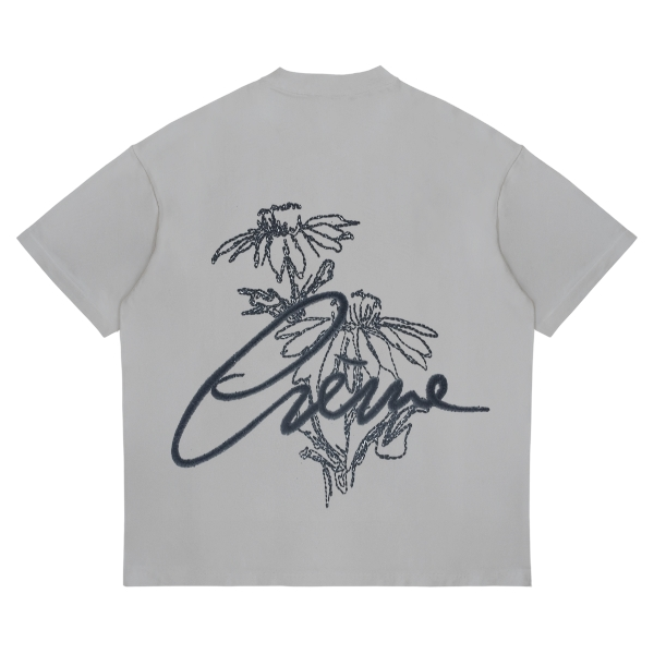 T-SHIRT LOGO CRÈME