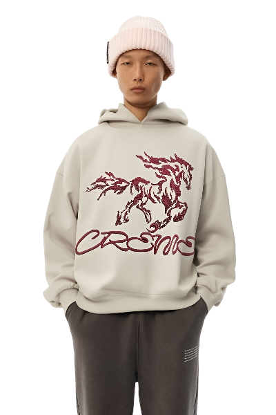HOODIE HORSE CRÈME