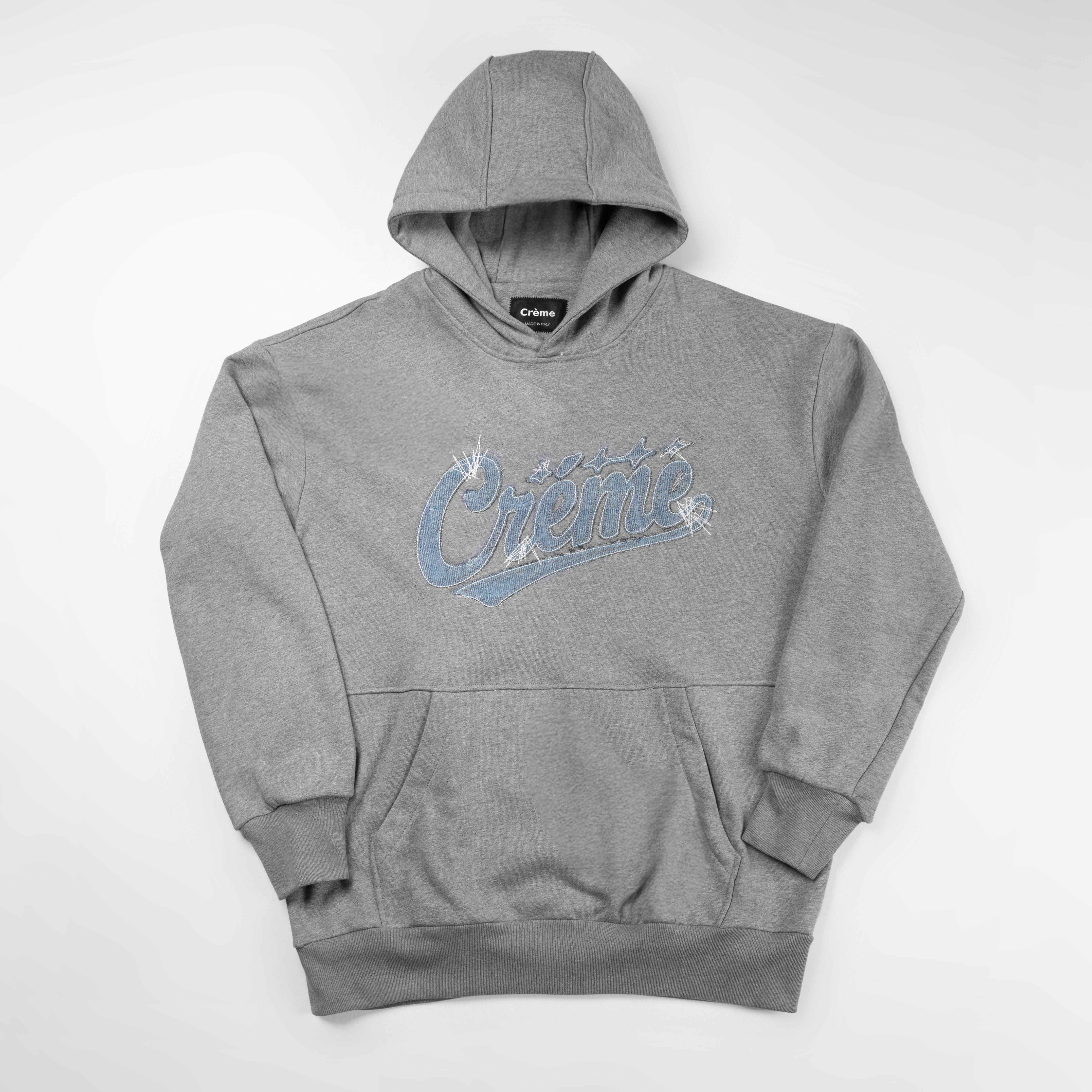 Upcycled Denim Artwork Hoodie