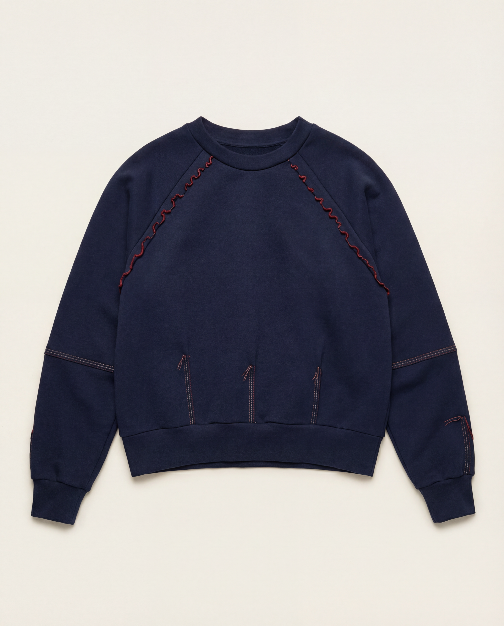 CONTRAST STITCH SWEATSHIRT