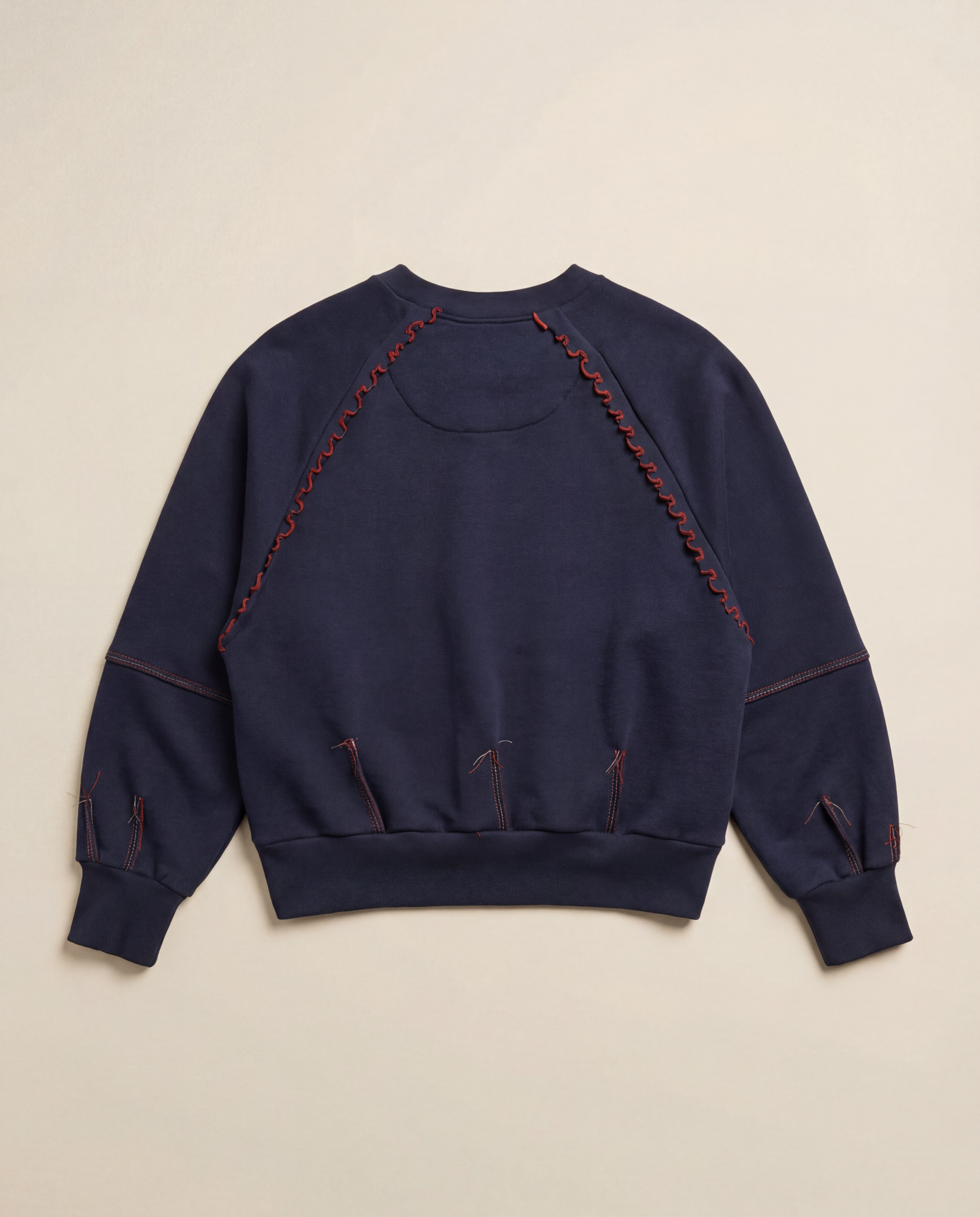 CONTRAST STITCH SWEATSHIRT