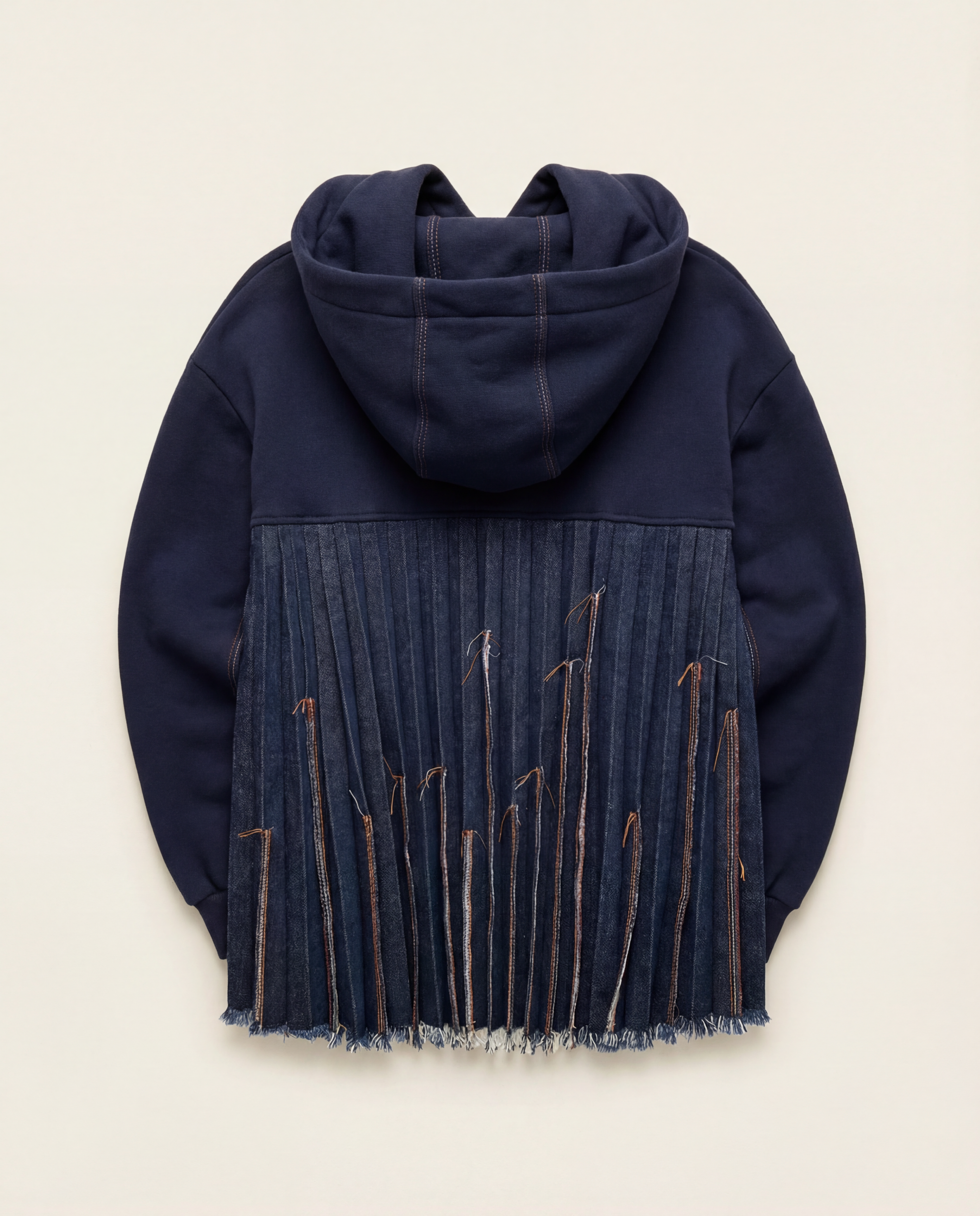 THREE-QUARTER ZIP HOODIE