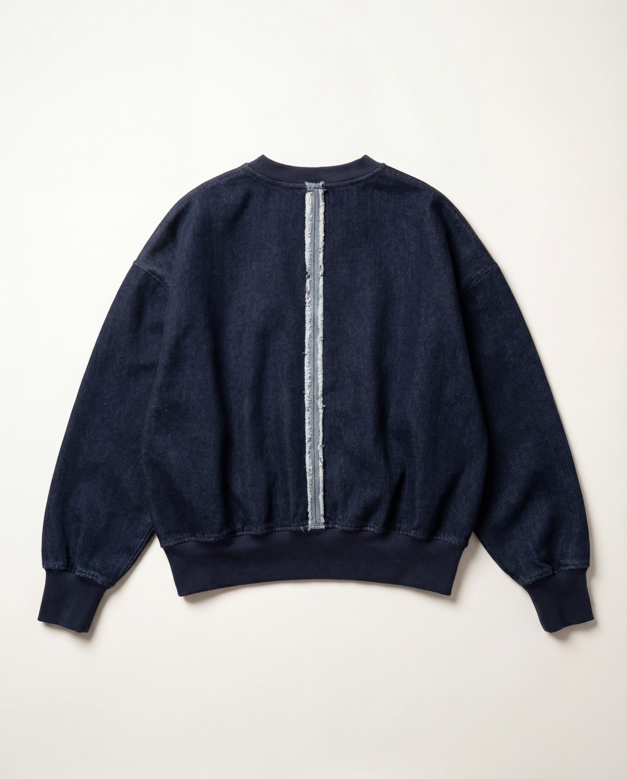DENIM CREWNECK SWEATSHIRT