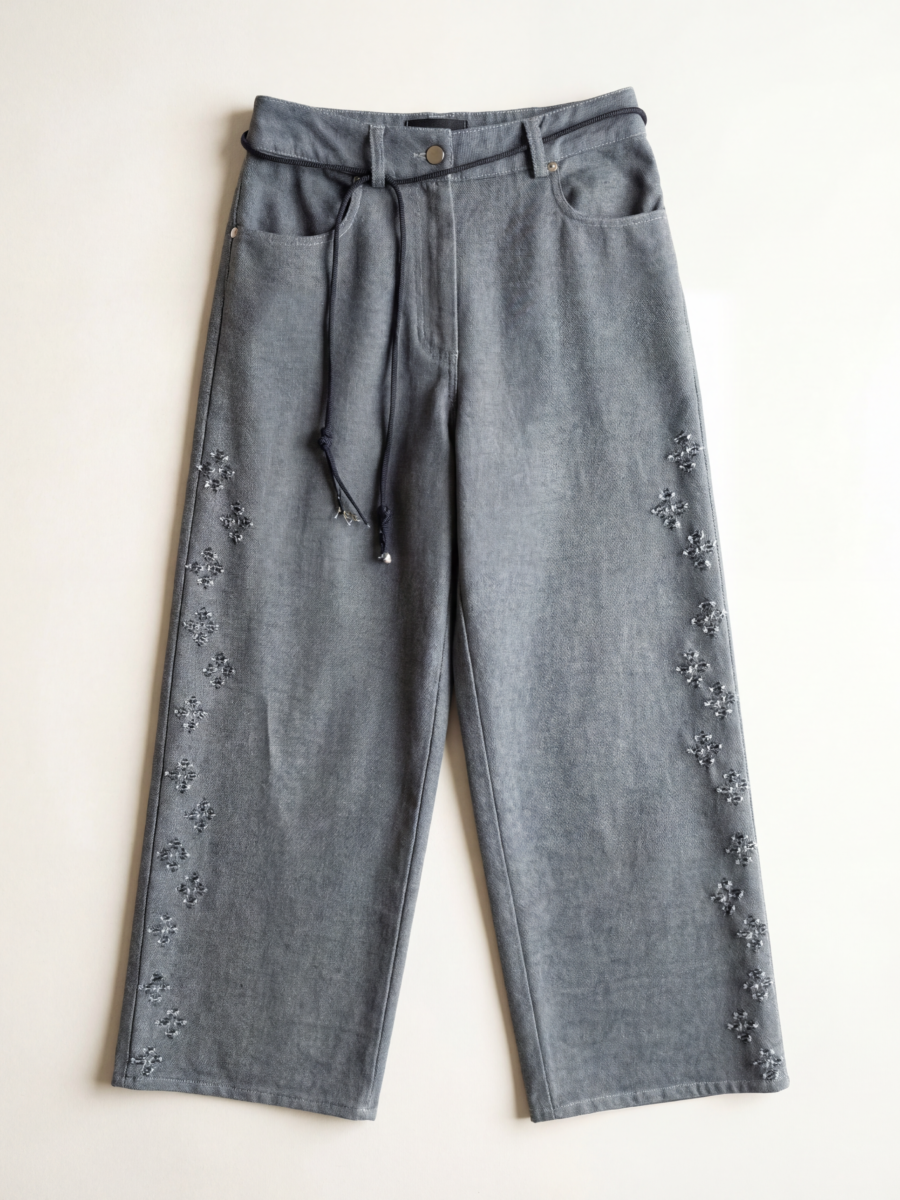 WIDE-LEG REVERSE JEANS