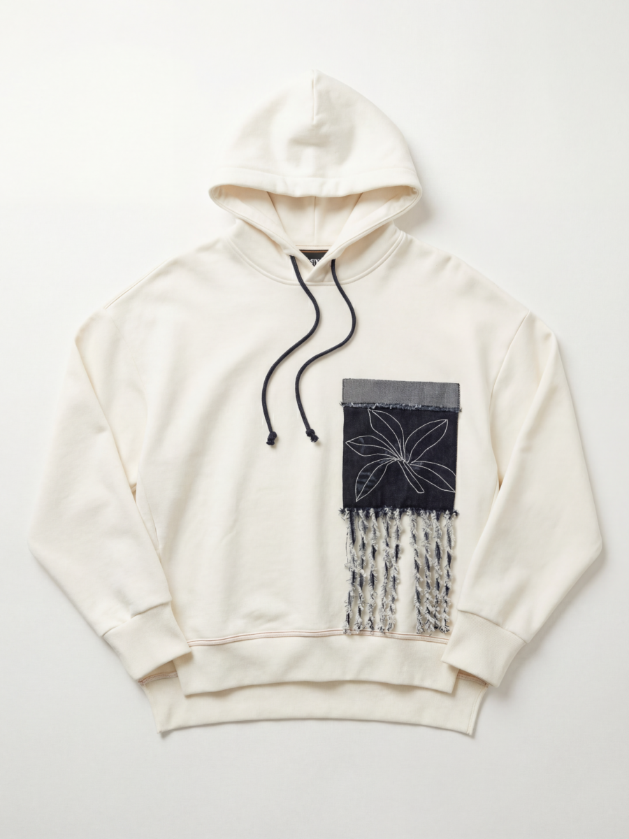DENIM POCKET HOODIE