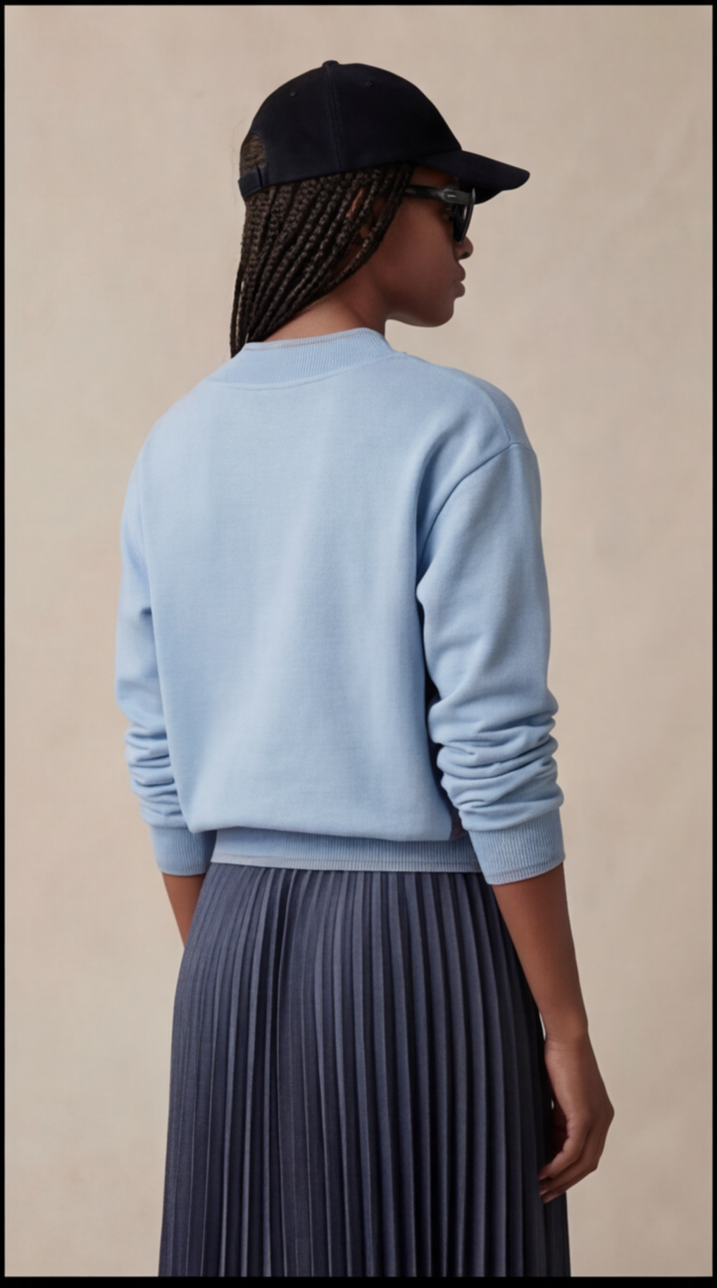 V-NECK DENIM JERSEY CARDIGAN